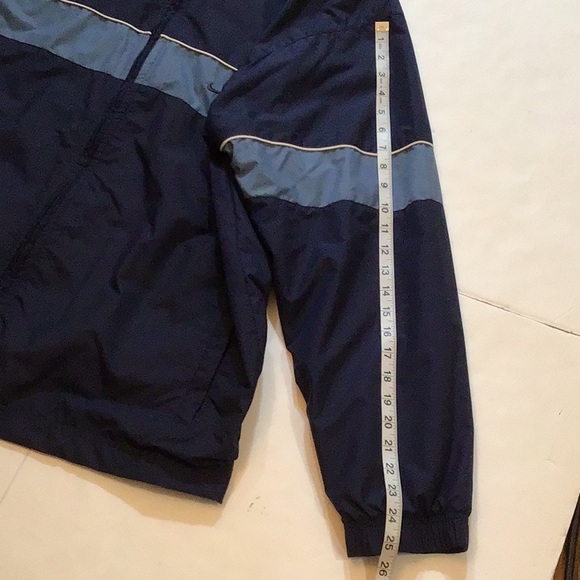 NIKE  MENS NAVY BLUE WINDBREAKER  LON SLEEVES JACKET SZ  XL - Picture 10 of 12